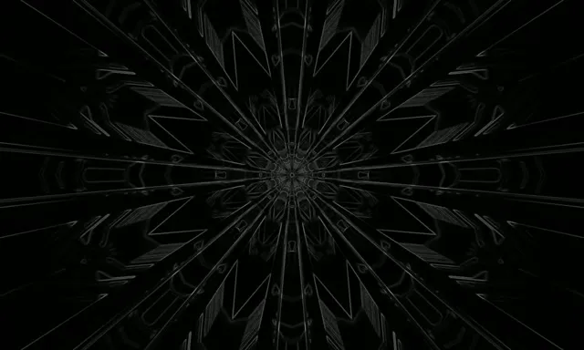 Неон Тунел Темна Мандала Експлозија Vj Loop 5:3 Широк 60fps Заштитник на екран