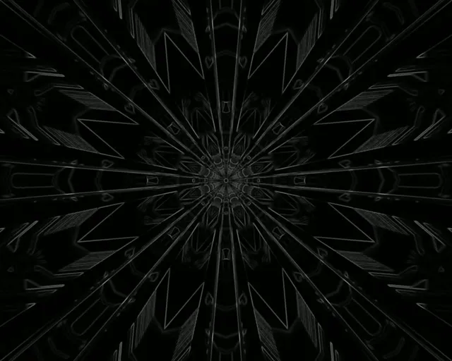 Neonowy Tunel Ciemny Fraktalny Wybuch Vj Loop 5:4 industrial 60fps Wygaszacz