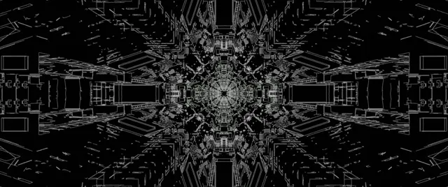 Neon Tunnel Fractal Kaleidoscope Vj Loop 2.39:1 Cinemascope 60fps Screensaver