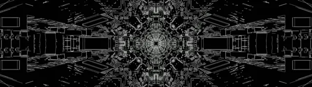 تونل نئونی فراکتال کالیدوسکوپ 32:9 فوق اولتراواید 60fps صفحه نمایش محافظ Vj Loop