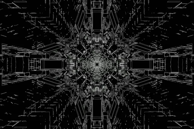 네온 터널 프랙탈 십자 만화경 VJLoops 3:2 Surface 60fps 화면보호기