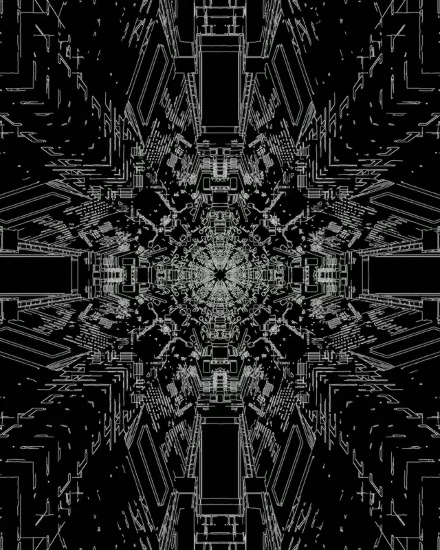 Túnel de Neón Caleidoscopio Fractal Vj Loop 4:5 Instagram 60fps Protector de Pantalla