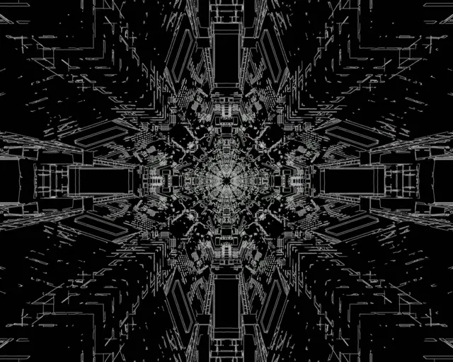 Túnel de Neón Caleidoscopio Industrial Vj Loop 5:4 industrial 60fps Protector de Pantalla