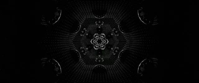 تونل نئون کالیدوسکوپ شش‌ضلعی VJ Loop 2.39:1 Cinemascope 60fps محافظ صفحه