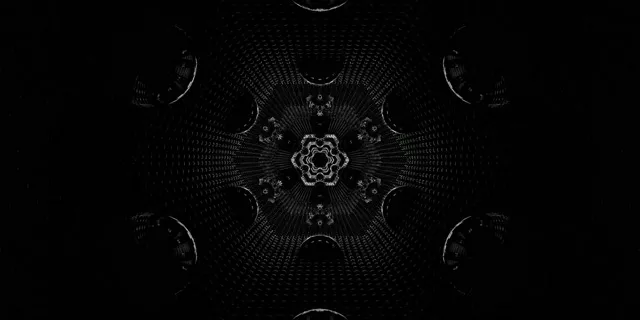 Neon Tunnel Hexagon Kaleidoskop VJ Loop 2:1 Univisium 60fps Bildschirmschoner