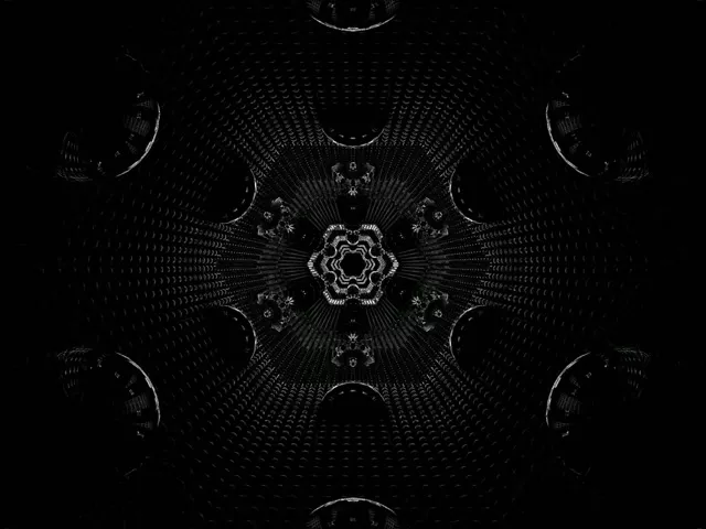 Neon Tunnel Fraktal Šest Vrtinec 4:3 Klasični 60fps Ohranjevalnik zaslona Vj Loop