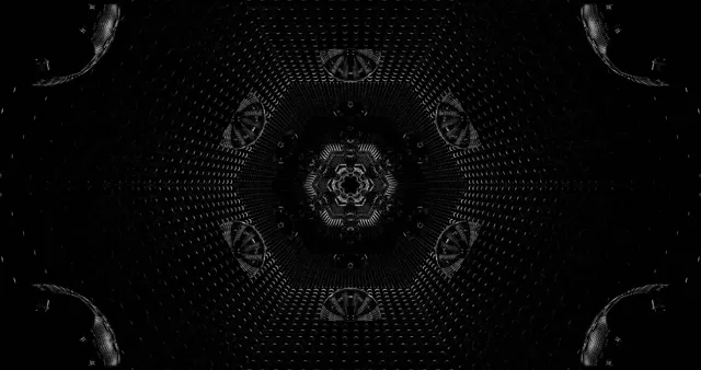 Karanlık Neon Tünel Ekran Koruyucu 4K UHD 60fps VJ Loop PC