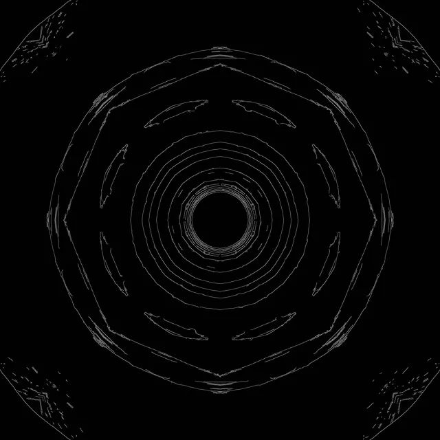 Túnel de Neó Vòrtex Octàgon Radial | VJLoops | 1:1 Square | 60fps | Protector de Pantalla