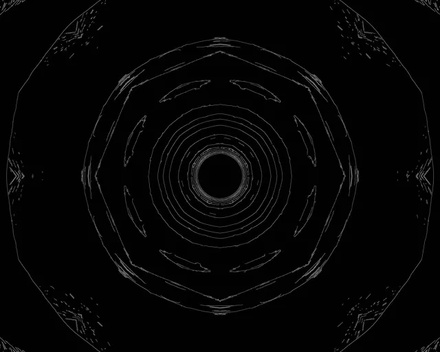 Neon Tonnel Oktagon Werwelwind VJ Loop 5:4 Industriële 60fps Skermsaver