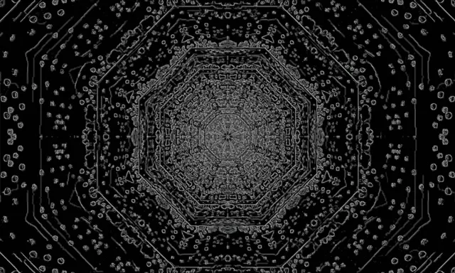 Темний Неоновий Тунель Заставка 5:3 Широкий 60fps VJ Loop ПК Ноутбук