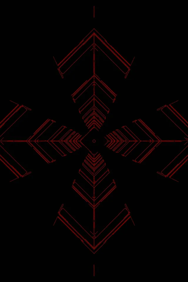 Червоний Шеврон Неоновий Тунель 2:3 Фото Портрет 60fps Заставка Vj Loop