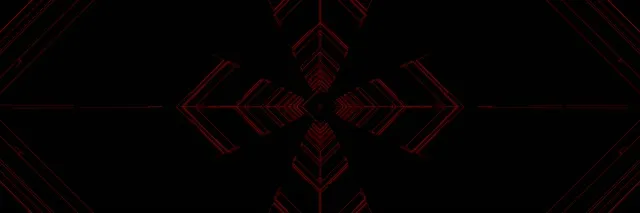 Red Neon Tunnel Arrow Vortex VJ Loop 3:1 Triple Wide 60fps Screensaver ลูกศร