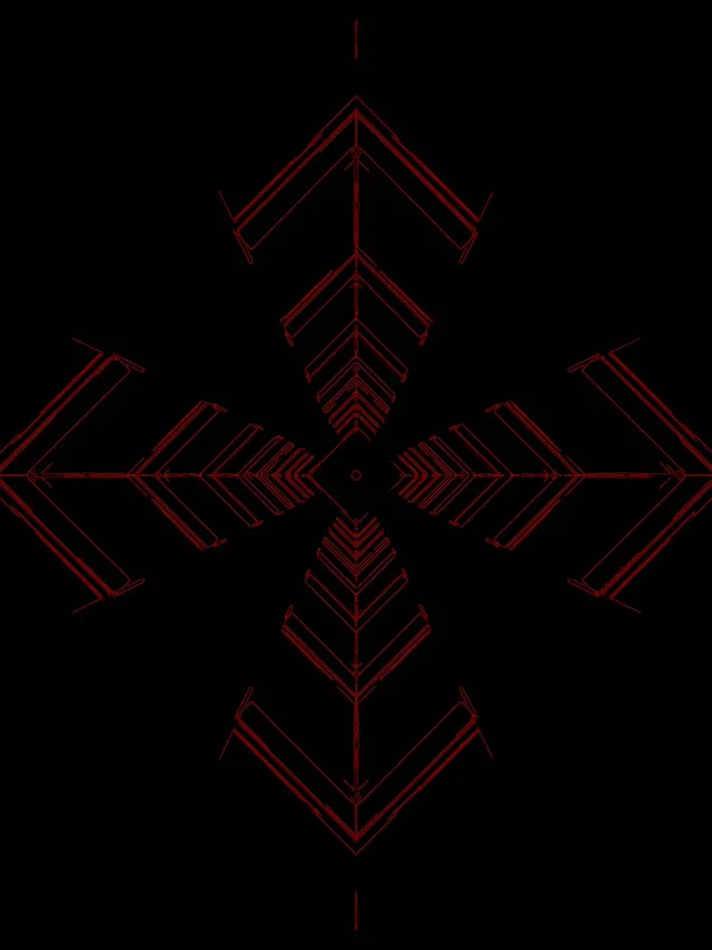 Neon Tunel Crveni Chevron Krst VJLoops 3:4 iPad Portrait 60fps Čuvar Ekrana