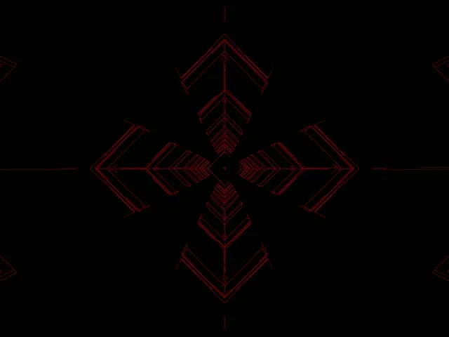 VJ Loop Neon Tunnel Kırmızı Ok Haç 4:3 Classic 60fps Screensaver