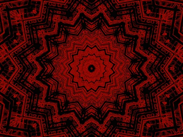 Vj begizta Neon Tunela Gorri Izar Kaleidoskopioa 4:3 klasikoa 60fps Pantaila-babeslea