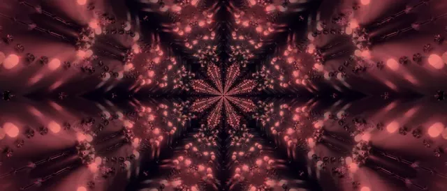 Neon Tunnel Fractal Kaleidoscope Burst VJ Loop 21:9 Ultrawide 60fps Screensaver