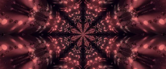 Neon Tunnel Fractal Kaleidoscope Burst 2.39:1 Cinemascope 60fps Screensaver Vj Loop