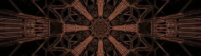 تونل نئون فرکتال انفجار صلیب 32:9 فوق عریض 60fps محافظ صفحه VJLoops