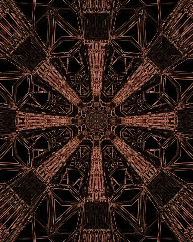 Túnel de Neón Grella Cruz Fractal Vj Loop 60fps 4:5 Instagram Protector de Pantalla