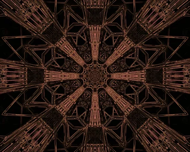 Túnel Neón Explosión Calidoscopio Fractal 5:4 industrial 60fps Protector de Pantalla Vj loop