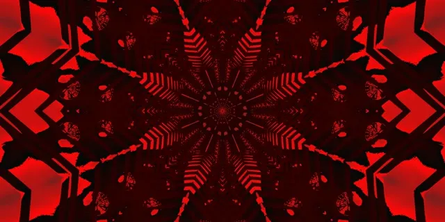 Červený neonový tunel hvězdný vír VJ Loop 2:1 Univisium 60fps spořič