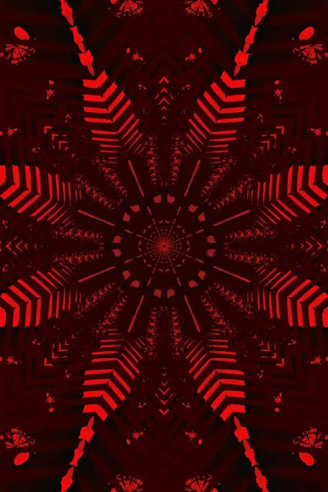 Червона Неонова Тунель Зоряний Вихор VJ Loop 2:3 Photo Portrait 60fps Скрінсейвер