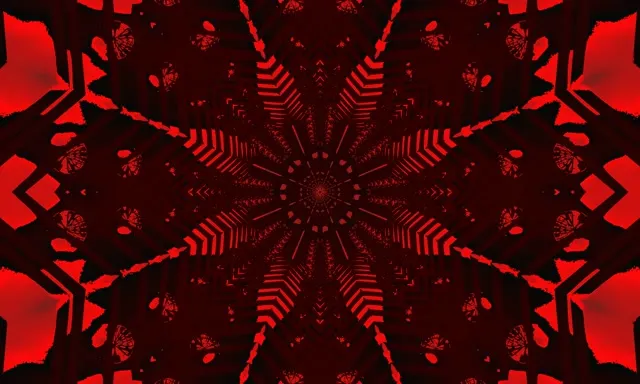 نفق نيون نجم أحمر VJ Loop 60fps 5:3 عريض شاشة توقف