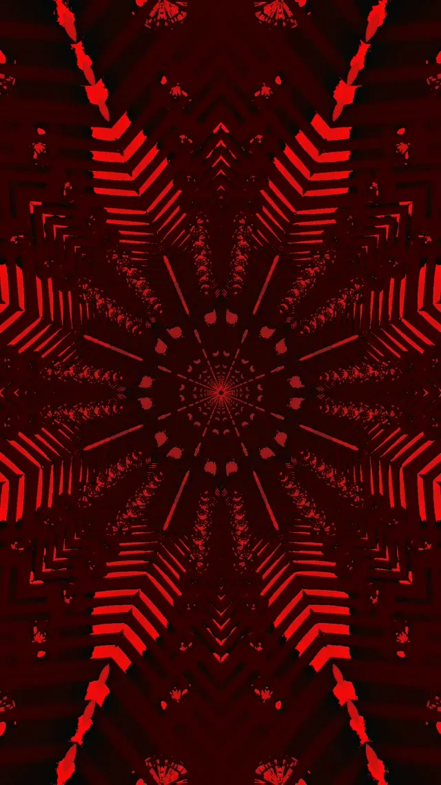 빨강 별 네온 터널 Vj Loop 9:16 릴스 60fps 화면보호기