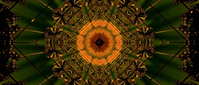 Neon Tunnel Orange Diamond Vortex Vj Loop 21:9 Ultrawide 60fps Screensaver