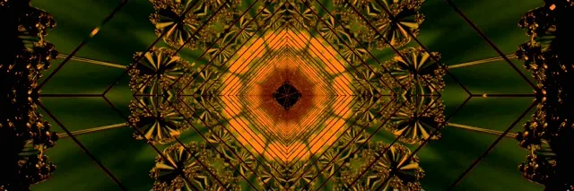 Túnel Neón Laranxa Vórtice Diamante VJLoops 3:1 Triple Ancho 60fps Protector