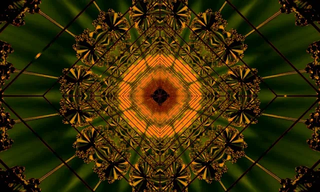 Túnel de Neó Vòrtex de Diamant Taronja VJLoops 5:3 Wide 60fps Estalvi de Pantalla