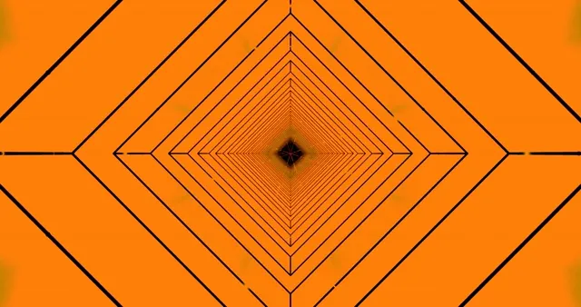 Deep Orange Diamond Tunnel Screensaver 4k UHD 60fps VJ Loop