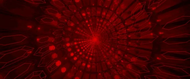 Red Crystal Neon Tunnel Vj Loop 2.39:1 Cinemascope 60fps Screensaver