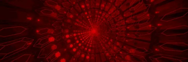 Red Crystal Neon Tunnel Vj Loop 3:1 Triple Wide 60fps Screensaver