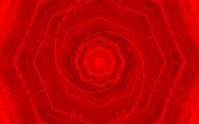 Red Neon Tunnel Octagon Vortex VJ Loop 60fps 16:10 MacBook Screensaver