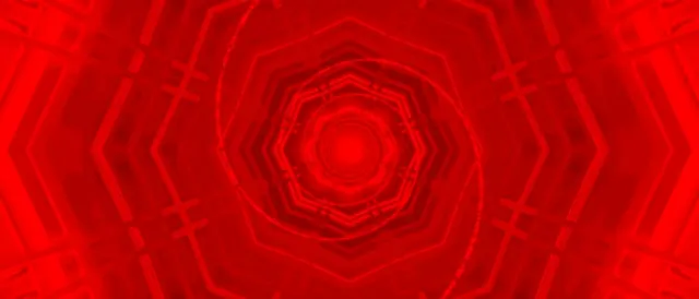 Vj loop Red Octagon Neon Tunnel 21:9 Ultrawide 60fps Screensaver