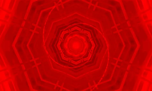Túnel de Neó Vermell Vòrtex Octàgon Vj Loop 5:3 Wide 60fps Protector de Pantalla