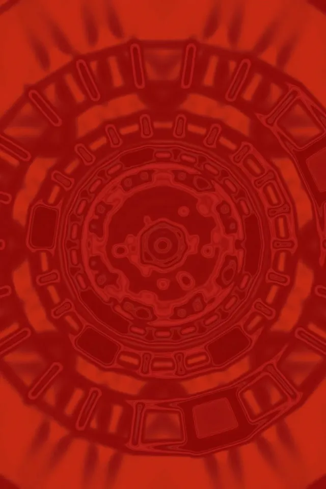 Червоний Неоновий Тунель Мандала Вортекс VJLoops 2:3 Фото Портрет 60fps Заставка