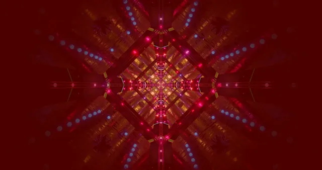 Deep Red Neon Tunnel Grid screensaver 4k uhd 60fps Motion Background