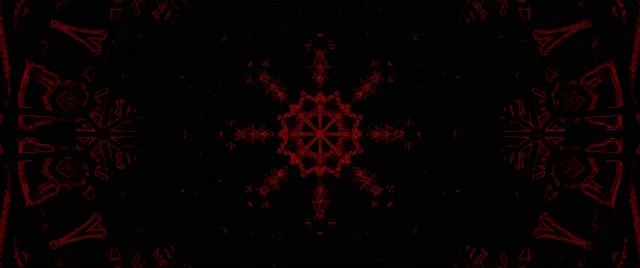 Red Fractal Kaleidoscope Neon Tunel VJLoops 2.39:1 60fps Screensaver