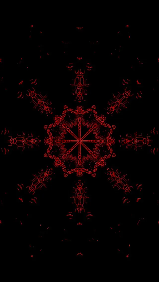 Kaleidoscope Neon Tunnel VJ Loop 9:16 Reels 60fps Screensaver