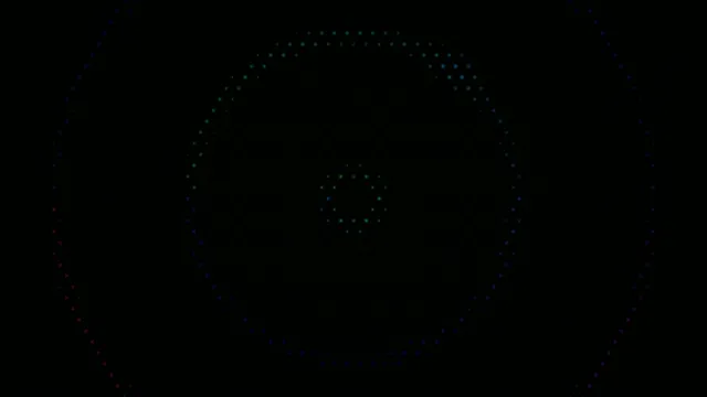 Digital Head Icon Particle Network Animation