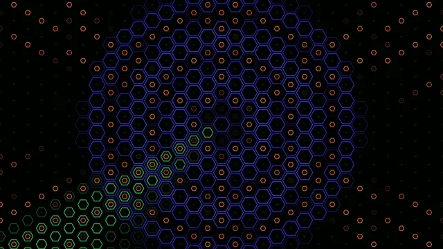 Digital Honeycomb Network: Abstract Tech Background