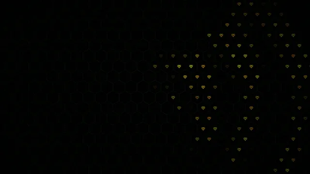 Elegant falling gold hearts 4K UHD widescreen background loop