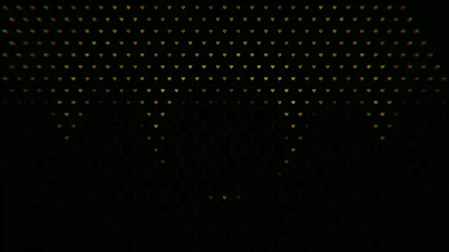 Falling colorful hearts 4K UHD seamless loop background