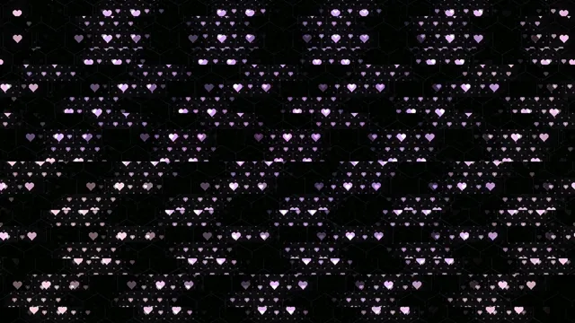 Falling pink hearts 4K UHD widescreen motion background loop