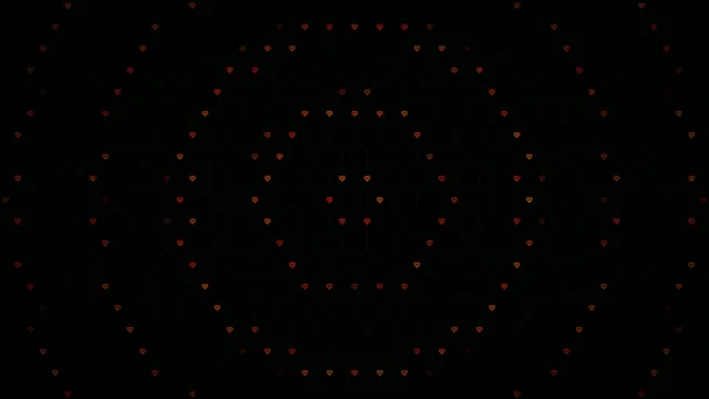 Falling red hearts 4K animated background loop for video projects