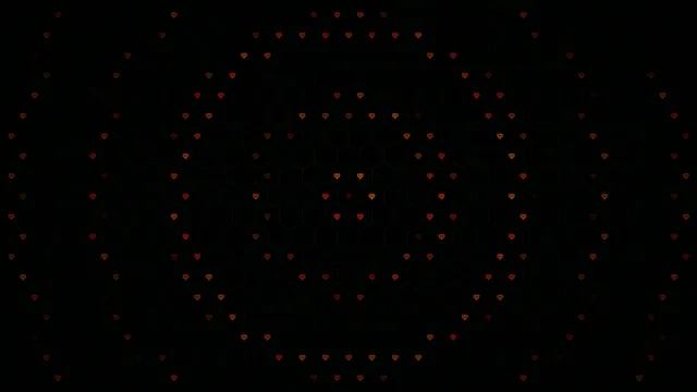 Falling red hearts 4K UHD widescreen motion background loop