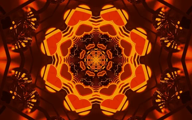 Neon Tunnel Fractal Kaleidoscope Vj Loop 16:10 Macbook 60fps Screensaver