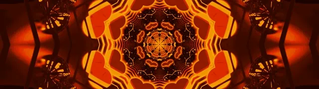 Neon Tunnel Fiery Kaleidoscope Vortex VJ Loop 32:9 Super Ultrawide 60fps Screensaver